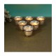 Hosley Gold Table Top Glass Tea Light Holder - Pack of 1