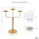 Hosley Gold Table Top Iron Tea Light Holder - Pack of 1 Hosley Gold Table Top Iron Tea Light Holder - Pack of 1