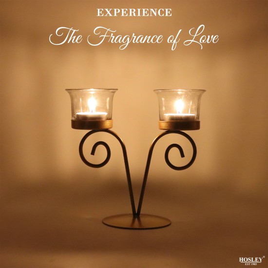 Hosley Table Top Iron Tea Light Holder - Pack of 1 Hosley Table Top Iron Tea Light Holder - Pack of 1