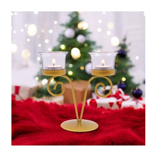 Hosley Table Top Iron Tea Light Holder - Pack of 1