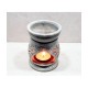 KRAFT CLOUDS Beige Table Top Marble Tea Light Holder - Pack of 1