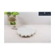 KRAFT CLOUDS White Table Top Marble Tea Light Holder - Pack of 1