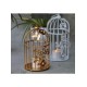 Laserbot Gold Hanging Iron Tea Light Holder - Pack of 2