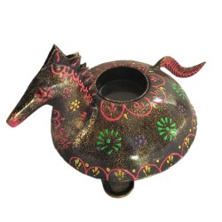 Mahaveer Handicrafts Multicolour Table Top Iron Tea Light Holder - Pack of 1