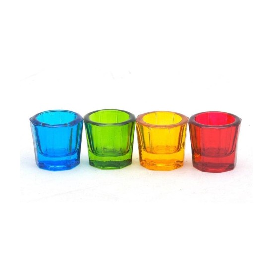 Naturahive Table Top Glass Tea Light Holder - Pack of 4 Naturahive Table Top Glass Tea Light Holder - Pack of 4