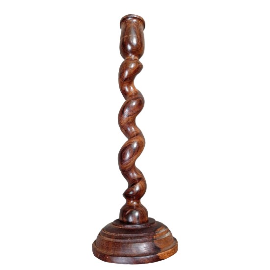 SWH Floor Wood Pillar Candle Holder - Pack of 3