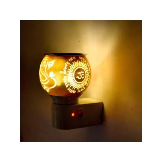 Somil Gold Table Top Glass Tea Light Holder - Pack of 1