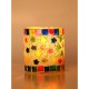 Somil Multicolour Table Top Glass Tea Light Holder - Pack of 1