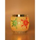 Somil Multicolour Table Top Glass Tea Light Holder - Pack of 1