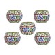 Somil Multicolour Table Top Glass Tea Light Holder - Pack of 5 Somil Multicolour Table Top Glass Tea Light Holder - Pack of 5