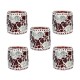 Somil Multicolour Table Top Glass Tea Light Holder - Pack of 5 Somil Multicolour Table Top Glass Tea Light Holder - Pack of 5