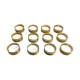 THRIFTKART Gold Floor Brass Tea Light Holder - Pack of 12