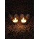 THRIFTKART Gold Floor Brass Tea Light Holder - Pack of 6