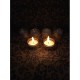 THRIFTKART Gold Floor Brass Tea Light Holder - Pack of 6