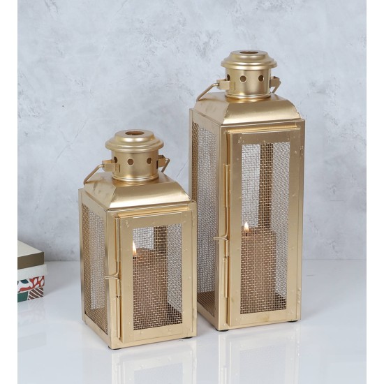 Urban Hamlet Gold Table Top and Hanging Iron Tea Light Holder - Pack of 1 Urban Hamlet Gold Table Top and Hanging Iron Tea Light Holder - Pack of 1
