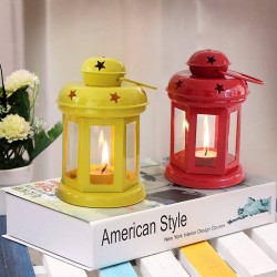 Urban Hamlet Multicolour Table Top and Hanging Iron Tea Light Holder - Pack of 1
