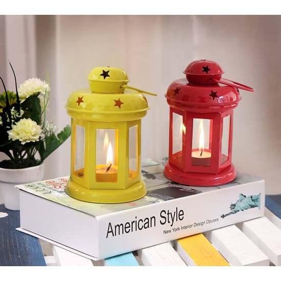 Urban Hamlet Multicolour Table Top and Hanging Iron Tea Light Holder - Pack of 1 Urban Hamlet Multicolour Table Top and Hanging Iron Tea Light Holder - Pack of 1