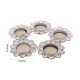 eCraftIndia Crystal Tea Light Holder (Set of 5)