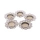 eCraftIndia Crystal Tea Light Holder (Set of 5)