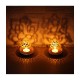 eCraftIndia Gold Table Top Aluminium Tea Light Holder - Pack of 2