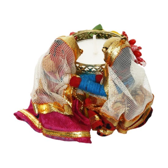 eCraftIndia Multicolor Designer Tea Light Holder