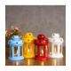 eCraftIndia Multicolour Table Top Iron Tea Light Holder - Pack of 4