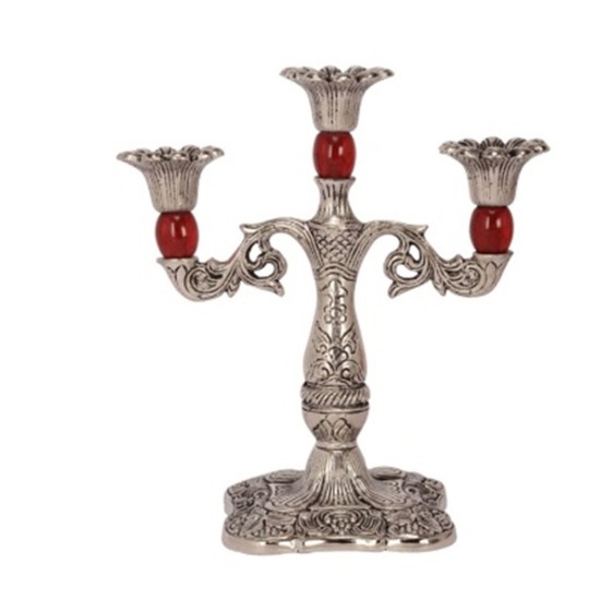 eCraftIndia Red Candle stand