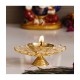 eCraftIndia White Table Top Crystal Tea Light Holder - Pack of 1