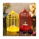 eCraftIndia Yellow Table Top Iron Tea Light Holder - Pack of 2