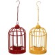 eCraftIndia Yellow Table Top Iron Tea Light Holder - Pack of 2