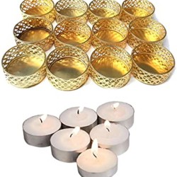 thrifkart Assorted Floor Brass Tea Light Holder - Pack of 1