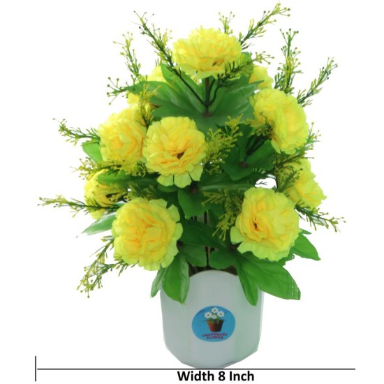 CHAUDHARY FLOWER - Yellow Daisy Artificial Flower ( Pack of 1 )