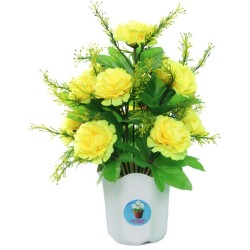 CHAUDHARY FLOWER - Yellow Daisy Artificial Flower ( Pack of 1 )