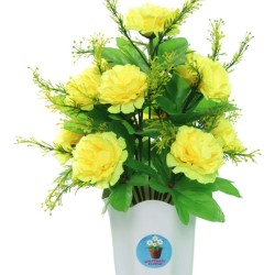 CHAUDHARY FLOWER - Yellow Daisy Artificial Flower ( Pack of 1 )