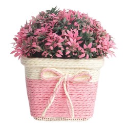 HOMETALES - Multicolor Wild Artificial Flowers With Pot ( Pack of 1 )