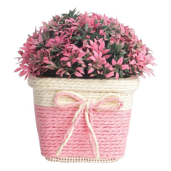 HOMETALES - Multicolor Wild Artificial Flowers With Pot ( Pack of 1 )