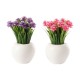 HOMETALES - Multicolor Wild Artificial Flowers With Pot ( Pack of 2 )