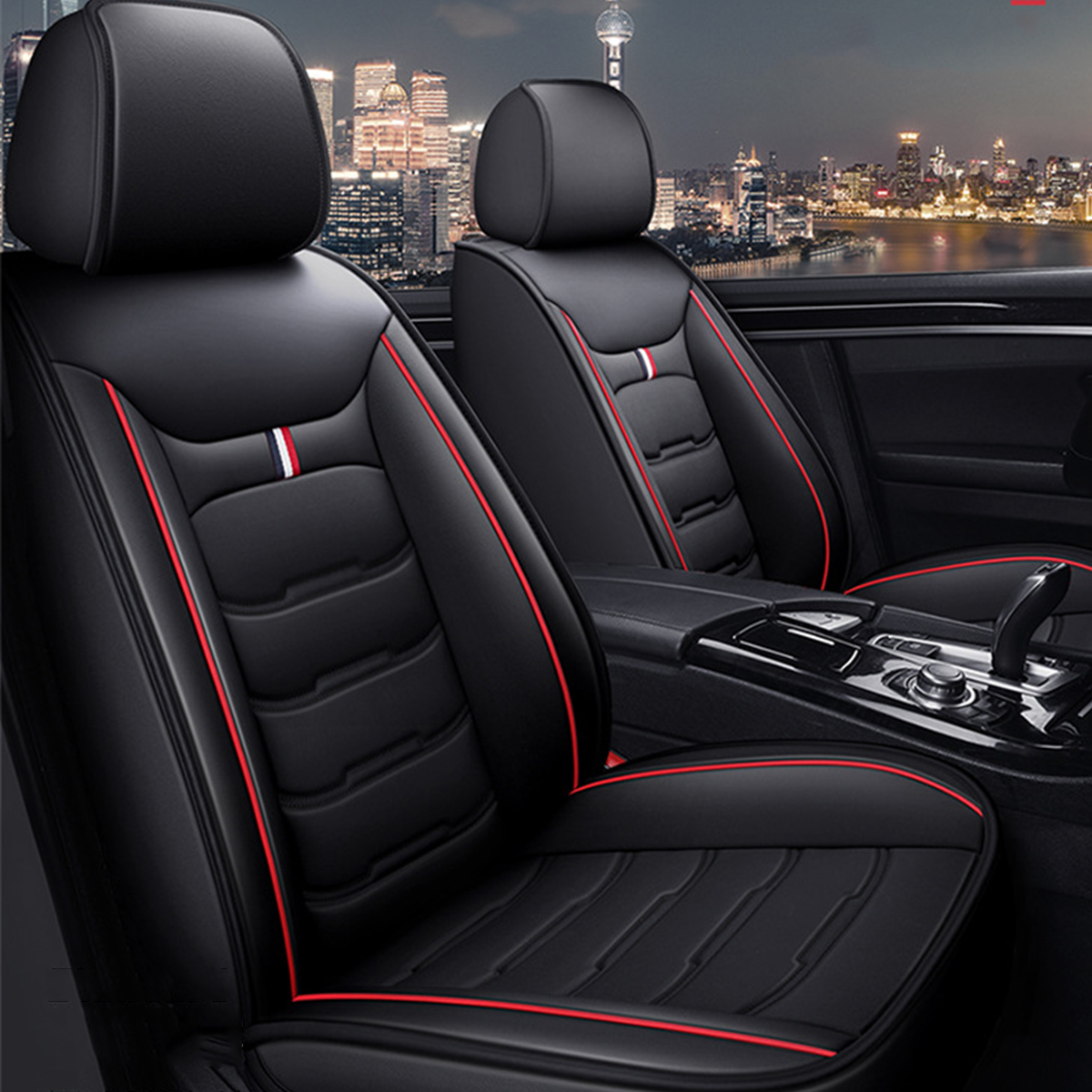 1PC-Universal-Car-SUV-Front-Seat-Cover-PU-Leather-Full-Surround-Protector-1764714-5