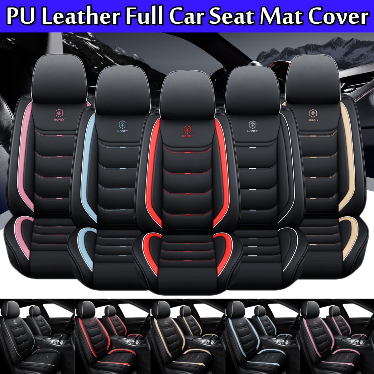 1PCS-Universal-Car-Seat-Mat-Covers-PU-Leather-Breathable-Cushion-Pad-Set-1958999-1