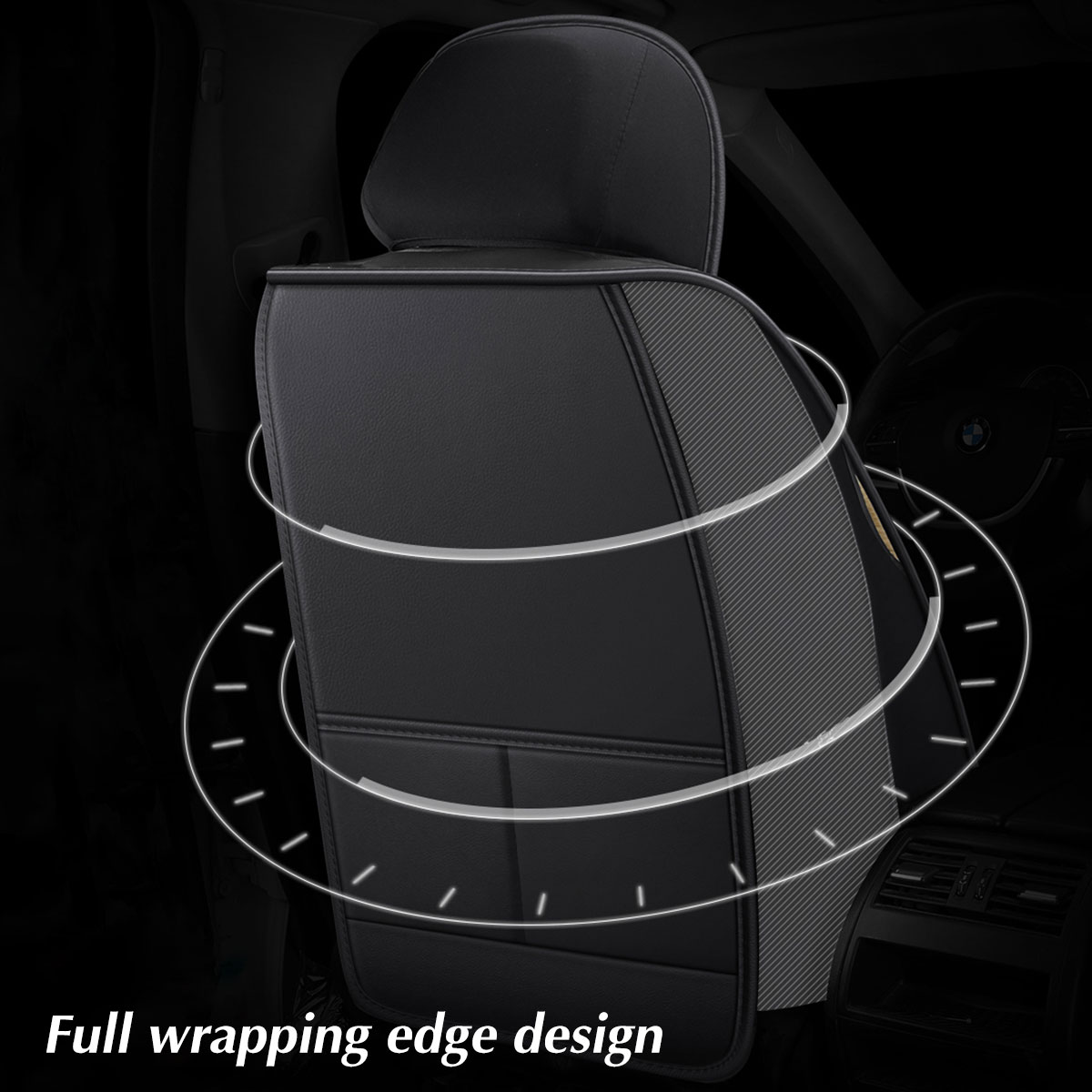 1PCS-Universal-Car-Seat-Mat-Covers-PU-Leather-Breathable-Cushion-Pad-Set-1958999-3