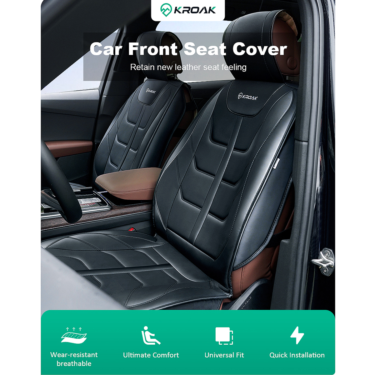 KROAK-2PCS-Universal-PU-Nappa-Leather-Car-Front-Left-Right-Seat-Cover-Breathable-Soft-Four-Seasons-1954036-2