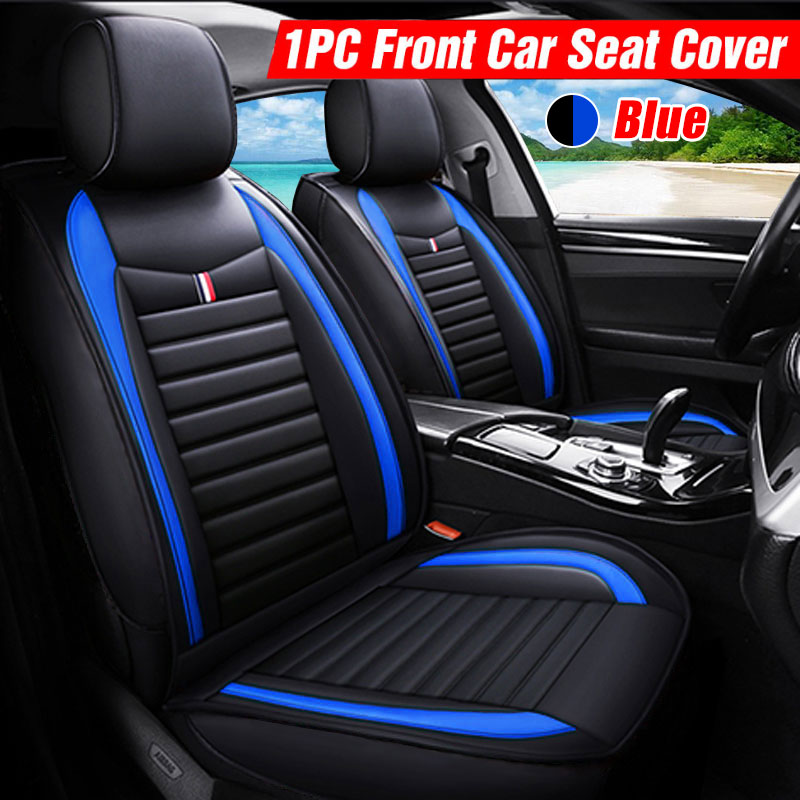 Universal-PU-Leather-Car-Front-Seat-Cushion-Cover-Non-slip-Protector-Mat-Black-1664889-6