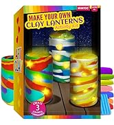 Make-Your-Own-Clay-Luminaries-Arts-and-Crafts-Clay-kit-for-Boys-Girls-and-Teens-Age-6-7-8-9-10-11-12-Year-Old-and-up-Make-4-Clay-Lantern-Clay-Lumin-6